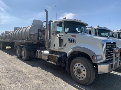 The assets on offer include a 2013 Mack Tractor with a 2018 Dragon Tanker Trailer. The assets on offer include a 2013 Mack Tractor with a 2018 Dragon Tanker Trailer.