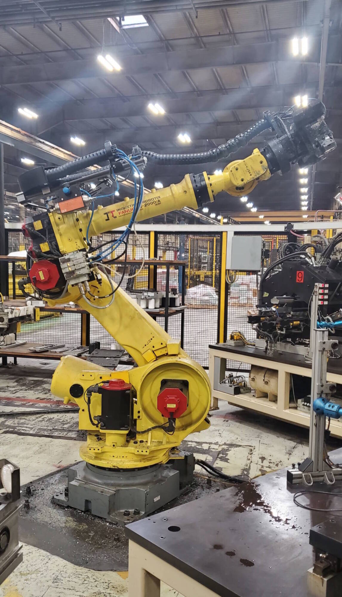 Other assets up for bid include approximately 40 material-handling robots, including this 2011 model from Fanuc. Other assets up for bid include approximately 40 material-handling robots, including this 2011 model from Fanuc.