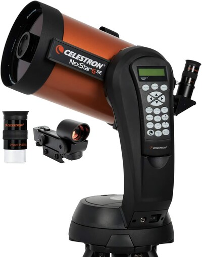 Also up for auction is a Celestron NexStar6 SE Computerized telescope. (Please Note: Representative photo used. Representative photos are offered as a guide only) Also up for auction is a Celestron NexStar6 SE Computerized telescope. (Please Note: Representative photo used. Representative photos are offered as a guide only)
